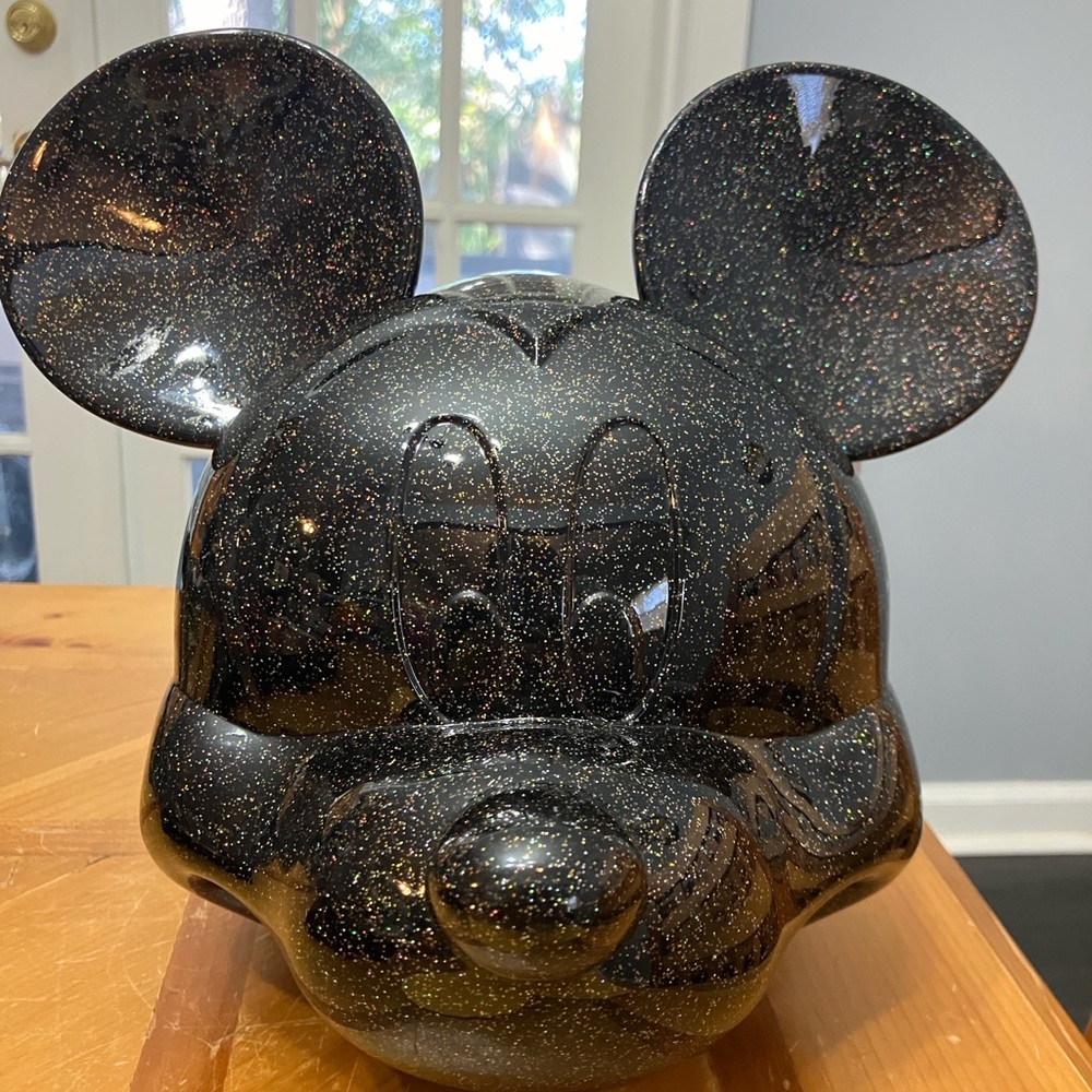 NWT Disney Mickey Mouse head Loungefly crossbody bag. Very unique! Glittery